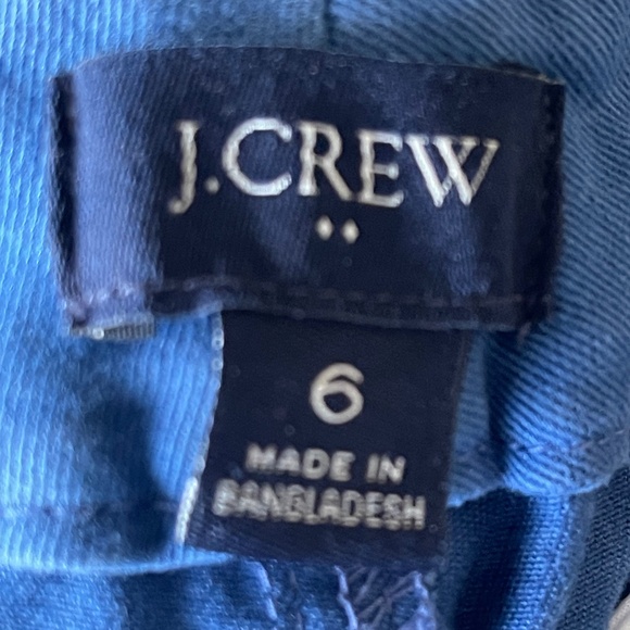 J Crew Factory Womens Girlfriend Chino Pants Nautical Blue Flat Front Preppy - Picture 6 of 7